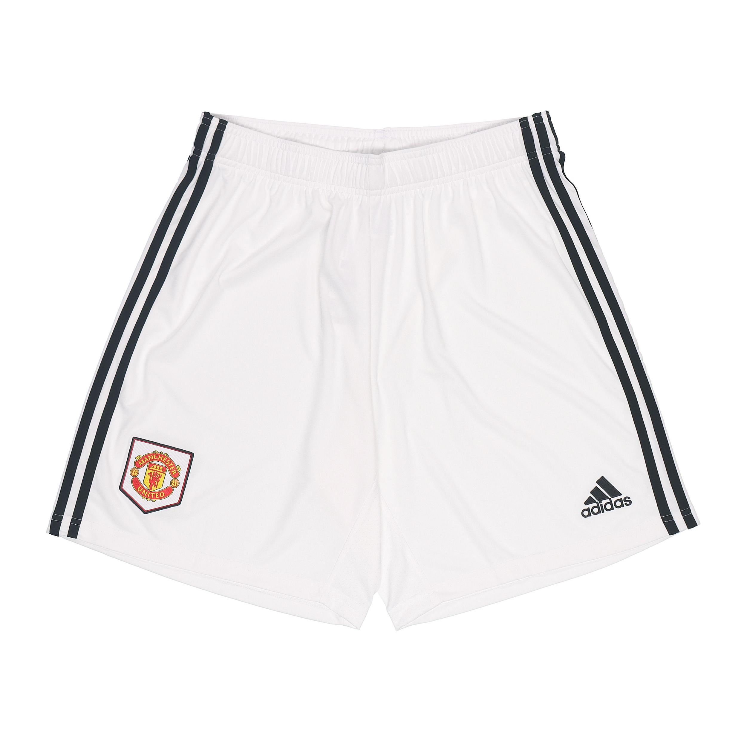 Adidas Manchester United Soccer Bottoms Men s White Moderate Straight Fit Pants H13888 M