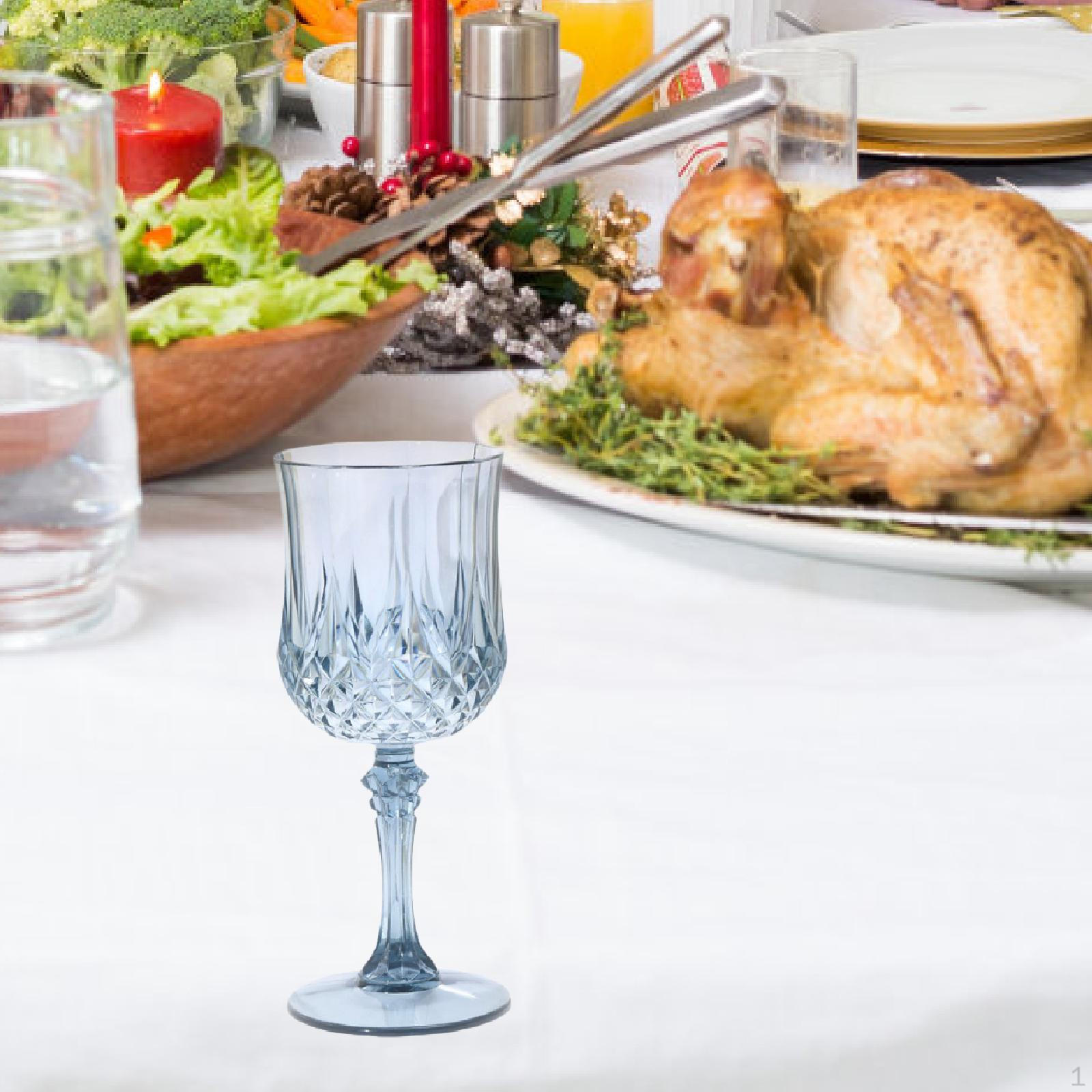 

Goblet Glass Classic Home Decor Stylish Lightweight Drink Drinkware for Birthday Gift Events королівський синій колір