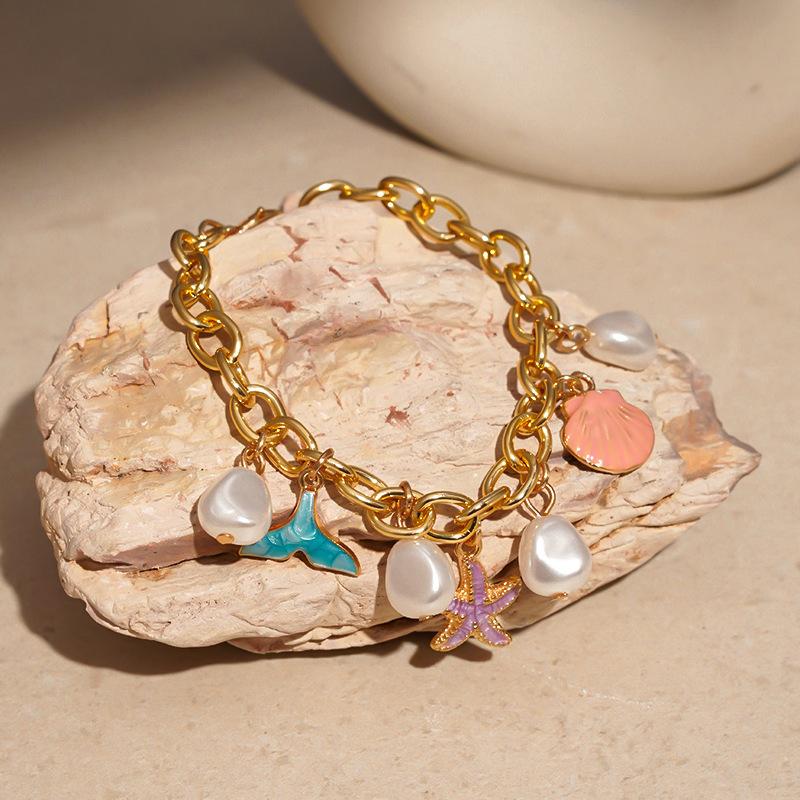 Cartoon children's fun ceramic bracelet summer new small fresh versatile bracelet new Chinese retro high-end jewelry women