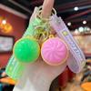 Squishy Teigtaschen Brötchen Drücken Rückprall Schlüsselanhänger Stressabbau Schlüsselanhänger Beleuchtete Teigtaschen Hängender Anhänger Taschenanhänger