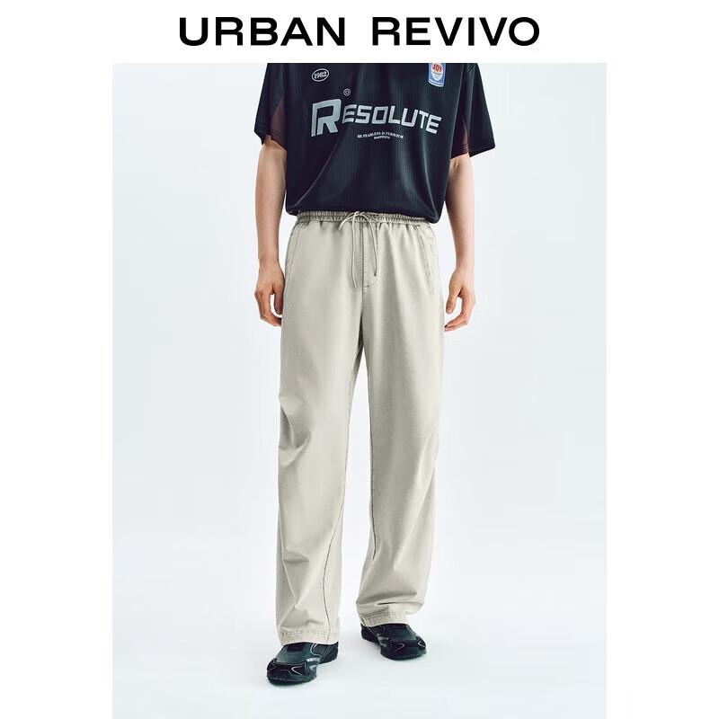 

UR Men s Casual Elastic Waist Drawstring Straight Leg Pants 34