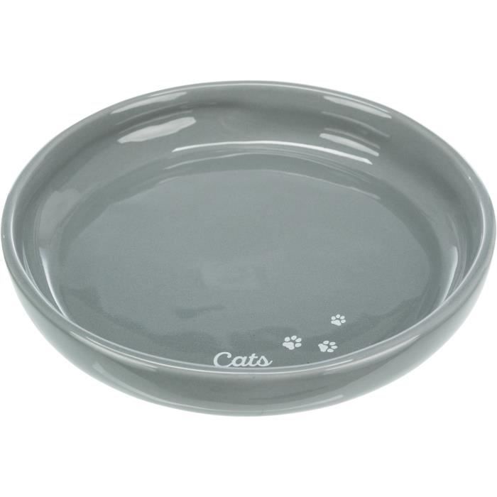 Trixie gamelle plate en céramique - xxl - 0,35 l - ø 18 cm - pour chien
