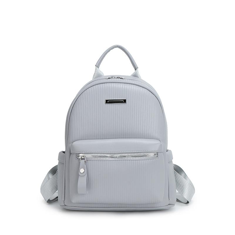 Women's New Multifunctional Backpack, Casual Backpack, Lightweight Travel Backpack, Solid Color Simple Commuting Bag