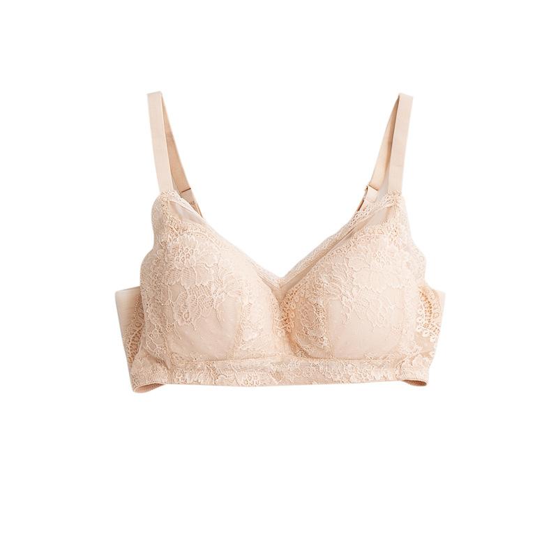 Silk Rimless Bra, Thin Mulberry Silk Underwear, Large Chest, Small Bra, Large Size, Large Chest Side Closure Adjustment