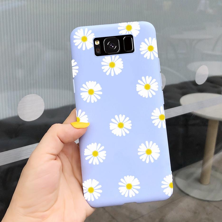 For Samsung Galaxy S8 Case Galaxy S8+ Cover Stylish Sunflower Pretty Girls Cover For Samsung S8 Plus GalaxyS8 S8+ Soft Bags Case