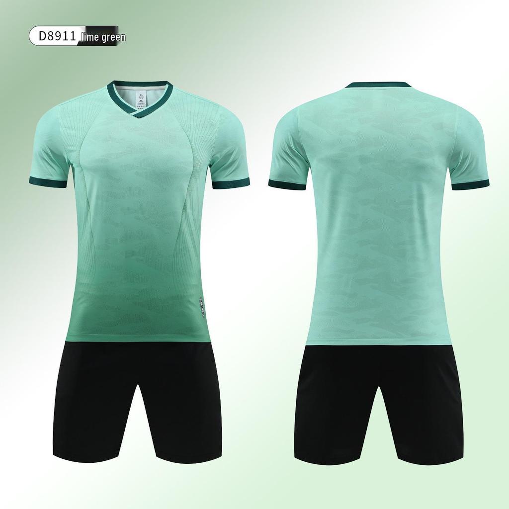 Children's and Men's Football Team Kit - Short Sleeve Sports Jersey and Training Set