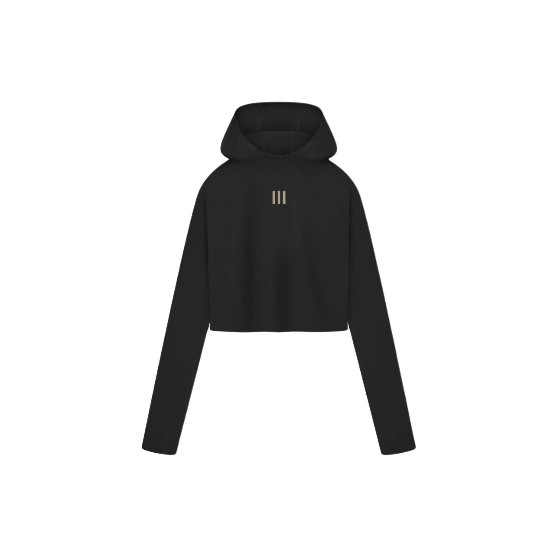 adidas x Fear Of God Athletics Базовый укороченный худи Черный Женские Топы IN5899 L