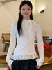 Autumn/Winter Pure Desire Spicy Lace Long Sleeve Women's Slimming Top