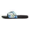 Nike Benassi Thick Sole Outdoor One-Piece Floral Trend Rubber Non-Slip Slide Sandals Women Footwear Black 618919-029