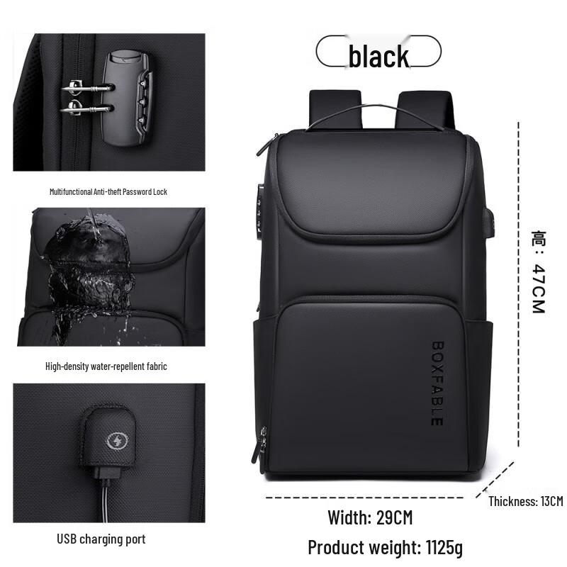 Мужской многофункциональный противоугонный рюкзак большой емкости