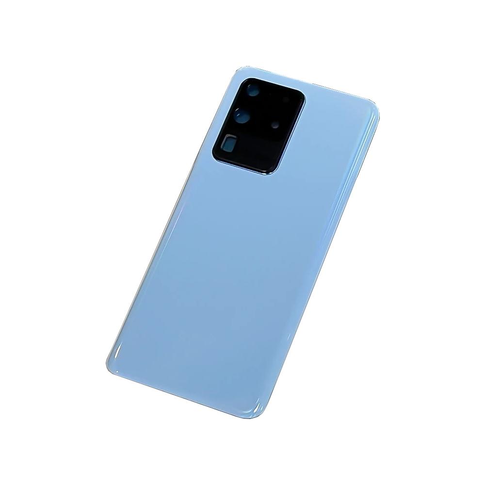 For Samsung Galaxy S20 Ultra S20U G988F G988DS Glass Panel Battery Back Cover Housing Case Rear Dhesive Camera Lens