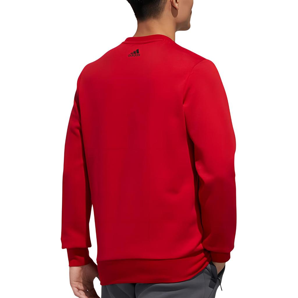 adidas Sweatshirts Men's Red Crew Neck Moderate Regular GH4415