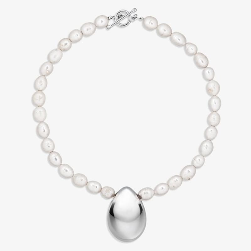 

LE MOWE OPAL DEW NECKLACE / SILVER SILVER