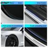 3D Carbon Fiber Car Sticker Paste Protector Glossy Black Vinyl Wrap Film Car Wrap Sheet Film Waterproof Protection Accessories
