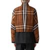 Previous Season Check Funnel-neck Cropped Jacket 80596721