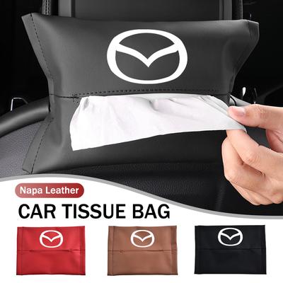 Car Tissue Box Rear Seat Hanging Storage Bag Accessories For Mazda Axela Speed 6 CX3 CX4 CX5 CX7 CX8 CX9 MS Demio