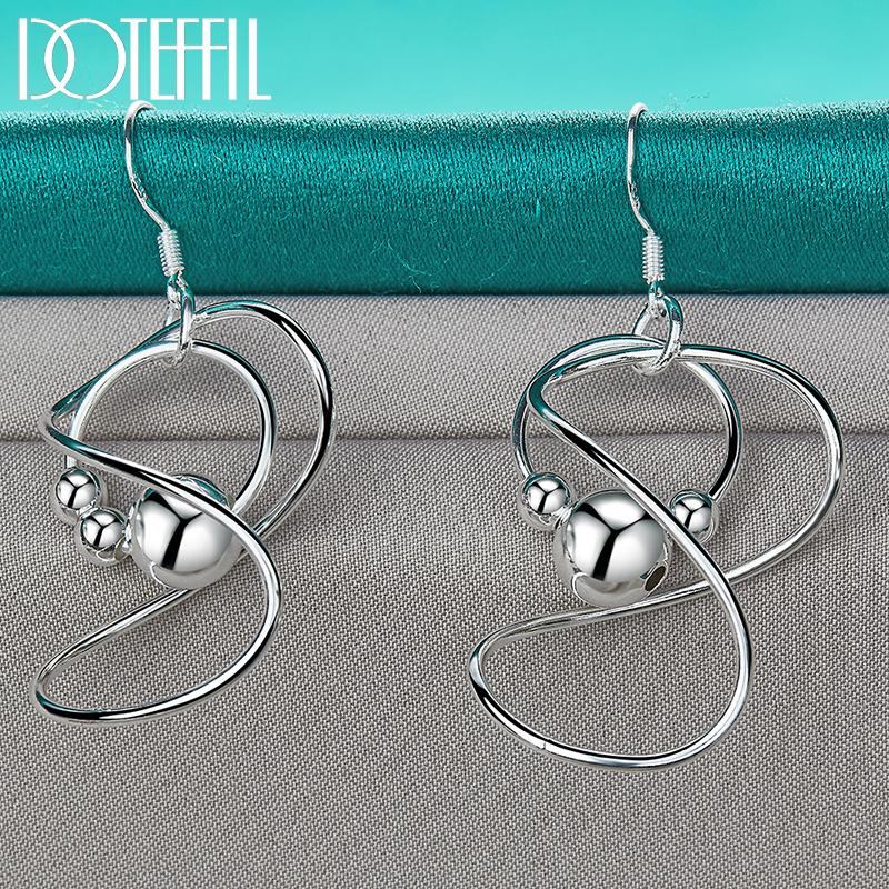 Pendant Earrings Silver Fashion Jewelry