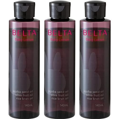 

BELTA Baby Oil (formerly known as BELTA Baby Lotion) 3 x 140ml bottles, surfactant-free, additive-free, moisturizing, organic oil, natural aroma
