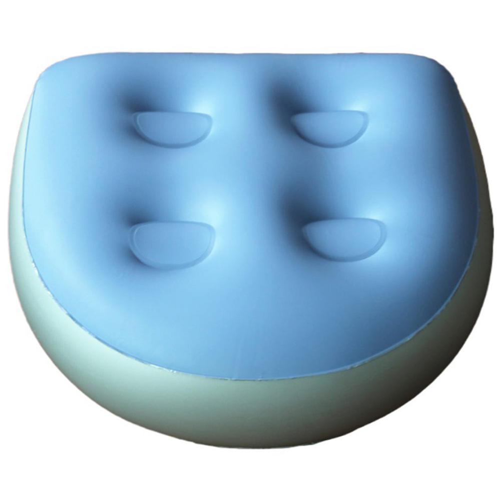 Bath SPA Cushion Bathing Pool Inflatable Water Injection Dual-Purpose Cushion Tub Anti-Hemorrhoids Inflatable Seat Pad Pillow blu