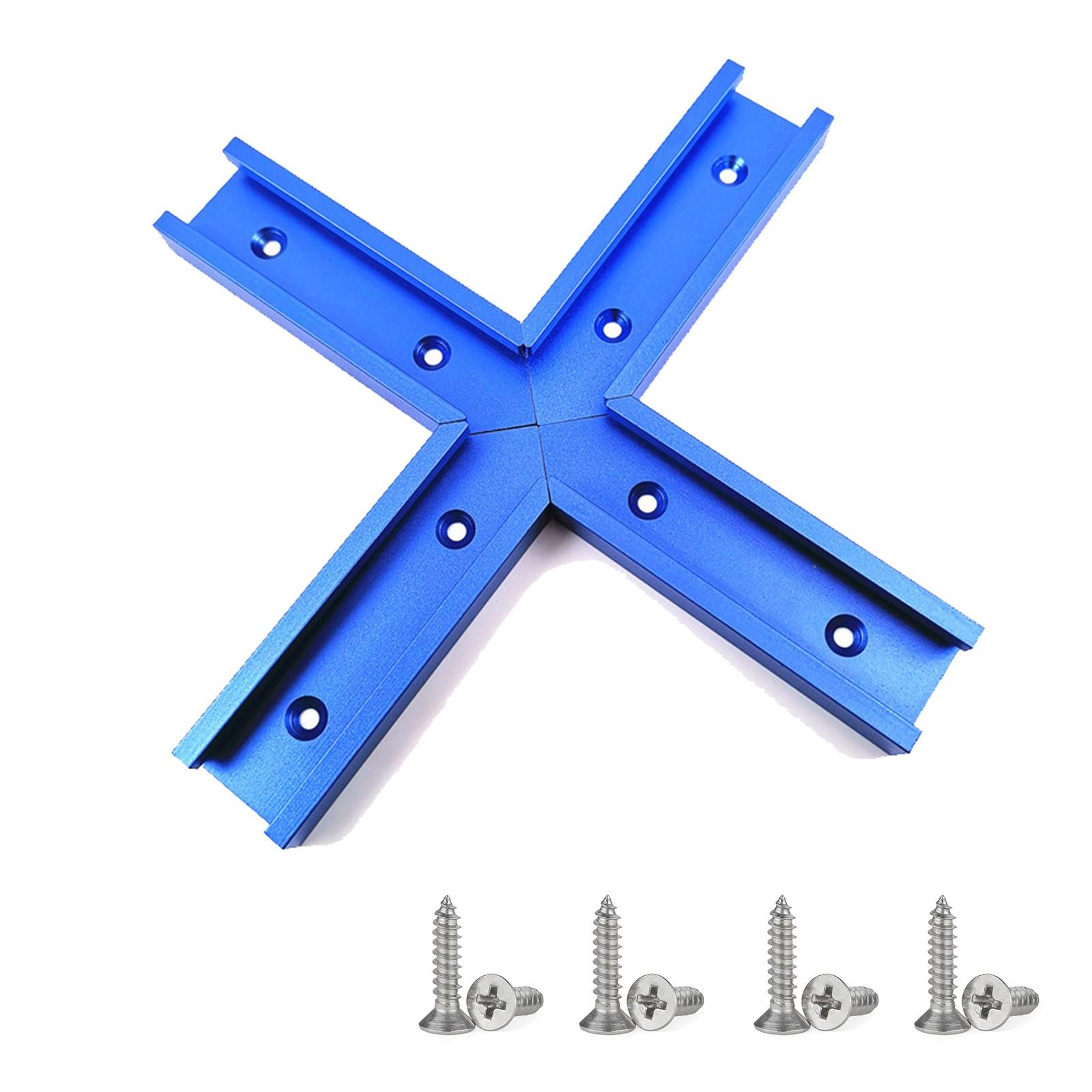 

Набор из 4 направляющих для скольжения Деревообрабатывающая направляющая 76 мм Алюминиевый сплав с 8 винтами Подходит для точной ремесленной плотницкой работы