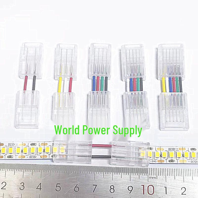 3528/5050 RGB and Monochrome LED Strip Corner Connector - Right Angle Crystal Buckle for Indoor/Outdoor Use