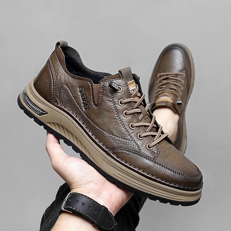 Men's Black Korean Style Casual Sports Board Shoes - Autumn/Winter Fashion