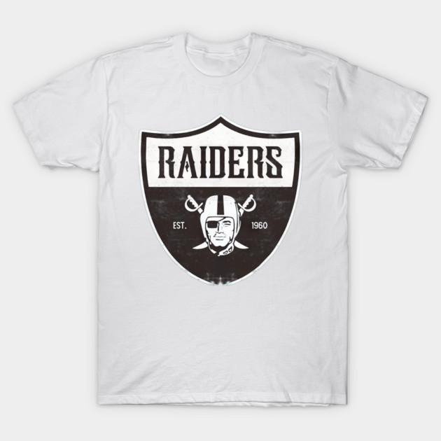 Asian Size Men Black Print T-shirt Vintage Oakland Raiders - Stilldark #18 No-Cut Heat Transfer Print Cotton Tshirt