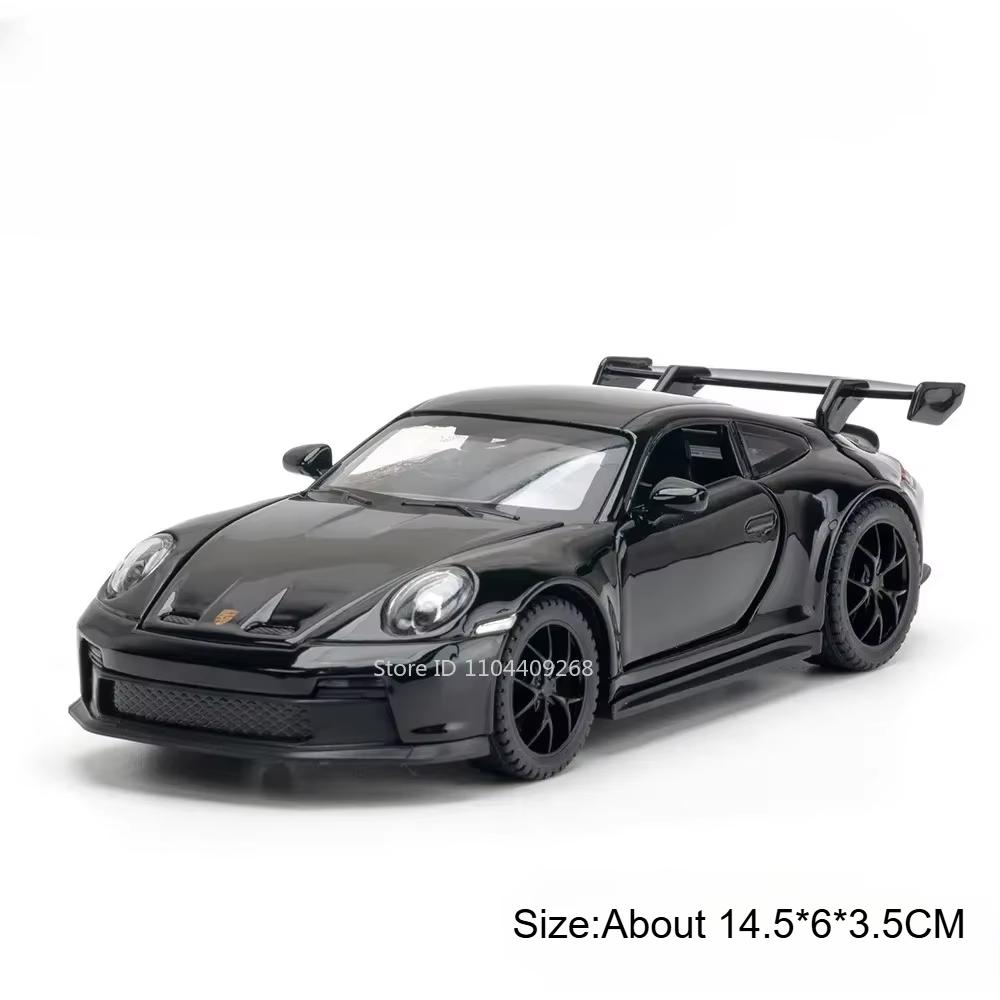 1:32 Schaal Apollo Evo 911Gt3 Auto Model Speelgoed Legering Diecast Pull Back Miniatuur Voertuig Geluid Licht Modellen Collectie Cadeaus Speelgoed