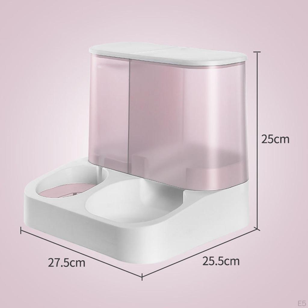 Automatischer Futterspender 2 in 1 Haustierspender Abnehmbarer Futter- und Wasserspender