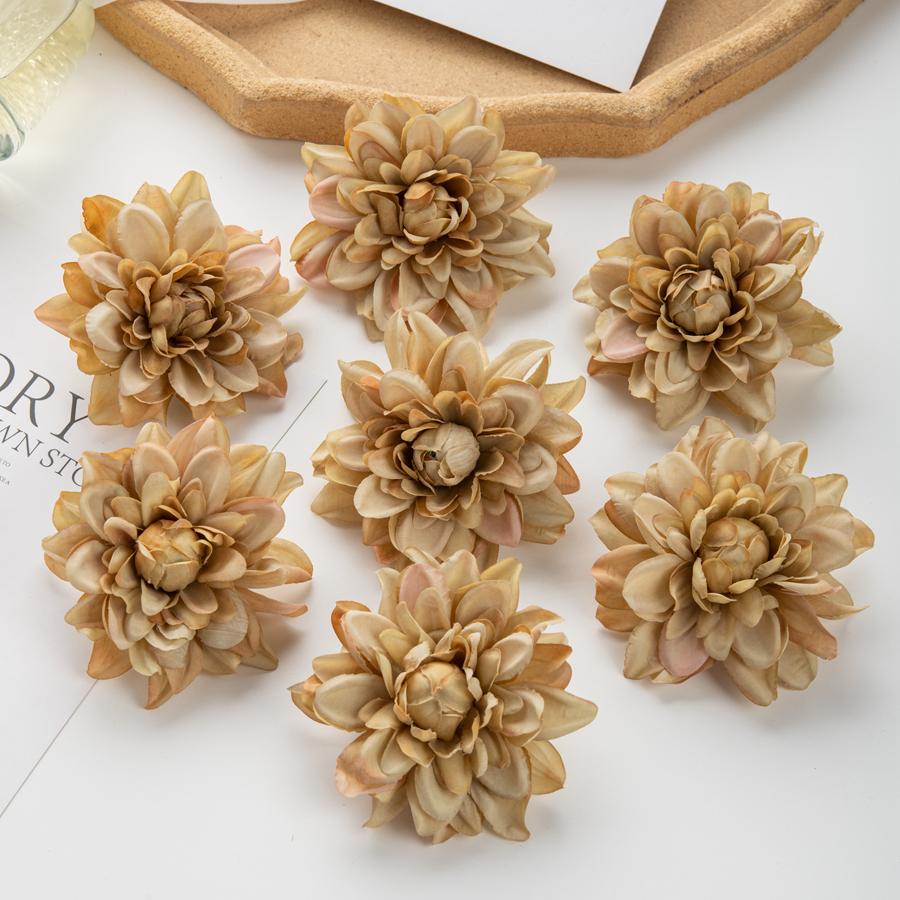Silk Artificial Flower Chrysanthemum DIY Gifts Candy Box Wedding bridal bouquet Festival Home Room Outdoor Garden Decora Wreath