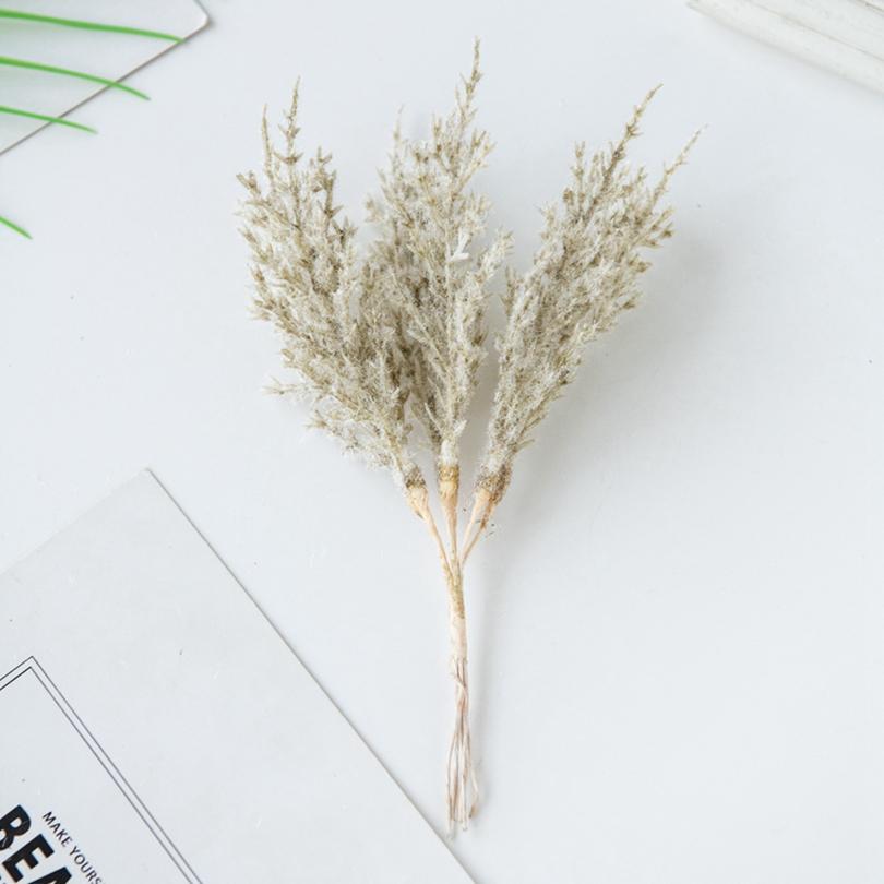 5/10Pcs Artificial Plant Golden Silvery Branch Christmas Tree Wreath Homes Wedding Accessory High Quality Artistic Decoration