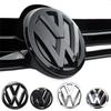 2026 Hot Valve Stems Caps For VW VOLKSWAGEN New Chrome Silver Or Black Car Front Radiator Grille Emblem For Volkswagen VW Golf 7 MK7 2014