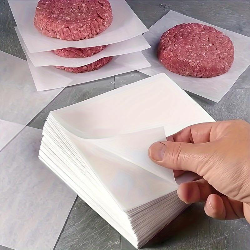 50-500 pièces Séparateur de galettes de burger Papier absorbant l'huile Papier anti-adhésif Tampons pour biscuits Barbecue et Accessoires de cuisson, Ustensiles de cuisine