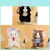 Momo Family Plush Keychain Cute Cartoon Cat With Butterfly Bow For Girls And Teens