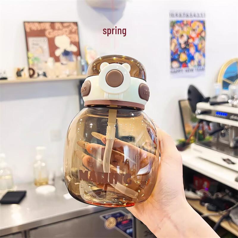 Leinuo Large Capacity PC Water Bottle with Straw