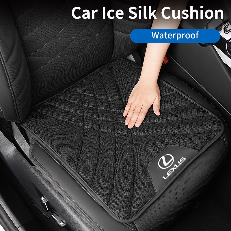Coussin de siège en soie glacée pour voiture Respirant Antidérapant Housse de siège Accessoires Pour Lexus CT ES GS NX IS250 CT200h IS300h ES300h RX400 HD7