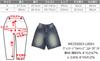 WEGO Vintage Wash Denim Light Denim Women's Shorts, Medium,