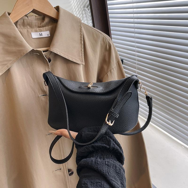 2025 Spring New Korean Small Fresh Simple Foreign Style Solid Color Handbag Bag Temperament Casual Messenger Women's Bag