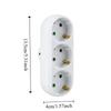 Safety Door Adapter Converter 16 A 250 V AC EU Power Plug Outlet Conversion Socket  Travel Use