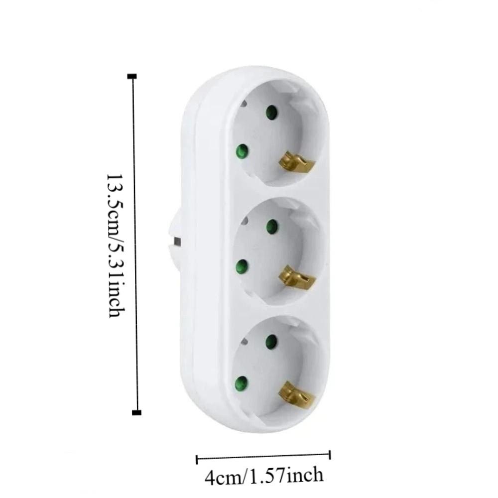 Safety Door Adapter Converter 16 A 250 V AC EU Power Plug Outlet Conversion Socket  Travel Use