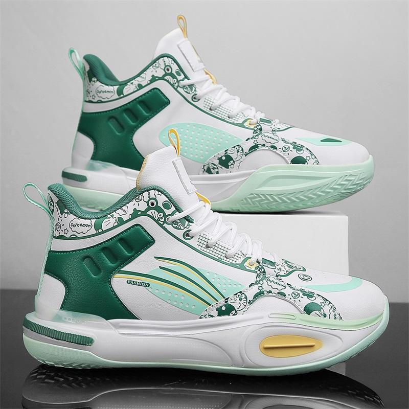 

Spot basketball shoes men s and women s shock-absorbing, non-slip and wear-resistant actual combat sneakers, lightweight soft-soled student mesh sneak 36