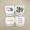 Double-Sided Dental Retainer & Denture Storage Box with Holes, Portable & Invisible Braces Holder