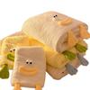 Adorable Cartoon Duck Coral Fleece Towel Set - Soft, Absorbent, No Shedding, Perfect for Parent-Child Use
