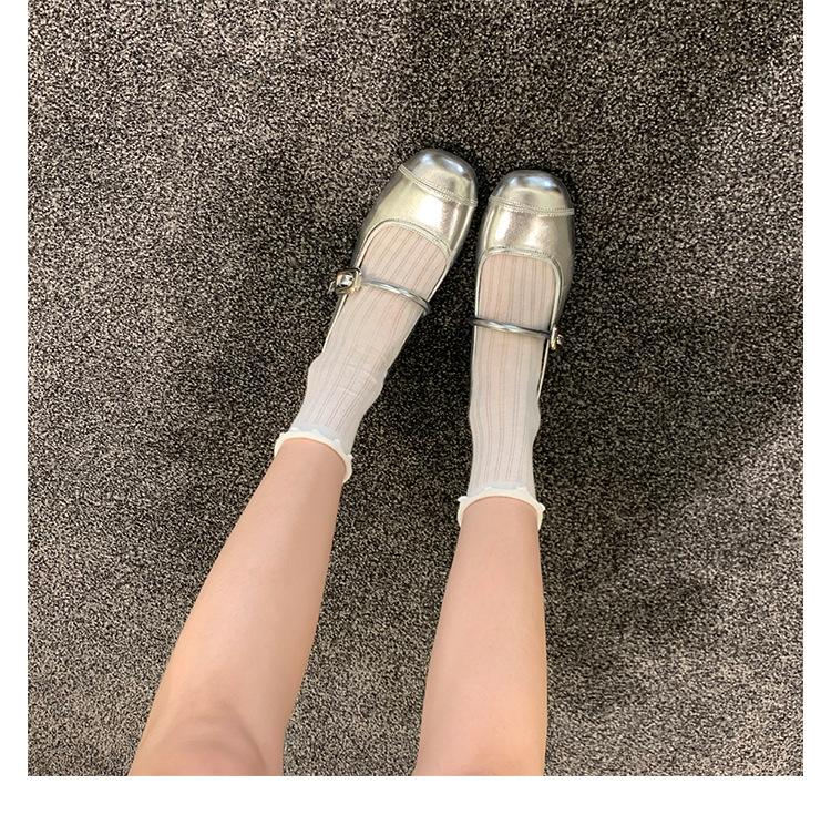 Yixinda half drag version~ mm inner height increase buckle with Mary Jane bag head half slippers women's sandals summer