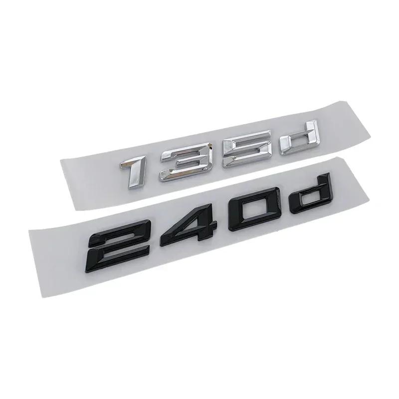 ABS 3D Car Rear Trunk Letter Badge Emblem Exterior for BMW 116d 118d 120d 125d 135d 218d 220d 240d Auto Modification Accessories