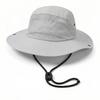 Foldable summer children's outdoor hiking, climbing, fishing sun hat with sun protection net eyelets and breathable fabric