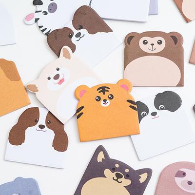 Lovely Animal Shaped Blank Sticky Notes Note Cards Note Paper Memo Pad