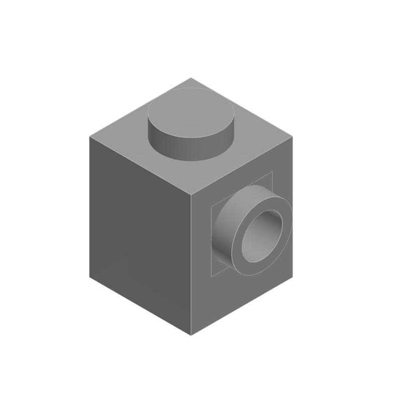 10 KUSŮ 87087 1x1 s čepem na straně Stavební kostky MOC Kompatibilní s Brick Dětské hračky Dárková krabička