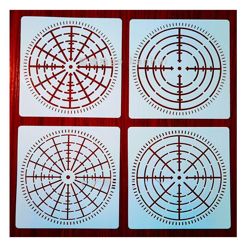 Mandala Bullseye Spider Web Stencil: DIY Wall Painting Template