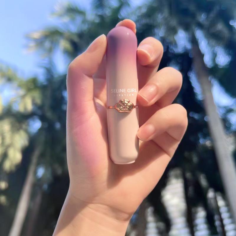 SELINE GIRL Traubenfarbe farbwechselnder Gelee-Lippenbalsam, Lippenstift feuchtigkeitsspendend und pflegend, nicht leicht zu verblassen, Lippenfarbe temperaturwechselnder Lippenstift